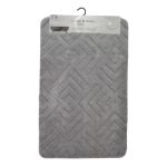 ΠΑΤΑΚΙ ΜΠΑΝΙΟΥ MEMORY FOAM ΣΕ ΓΚΡΙ ΧΡΩΜΑ ΜΕ PVC ΠΛΑΤΗ 50x80εκ.ANKOR