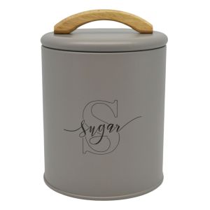 ΒΑΖΟ ΜΕΤΑΛΛΙΚΟ TAUPE ΜΕ ΞΥΛΙΝΗ ΛΑΒΗ Sugar 11x11x15εκ.ANKOR