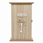 ΚΛΕΙΔΟΘΗΚΗ ΤΟΙΧΟΥ ΞΥΛΙΝΗ ΣΕ ΦΥΣΙΚΟ ΧΡΩΜΑ HOME 18x6x30,5εκ. ANKOR