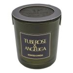 ΑΡΩΜΑΤΙΚΟ ΚΕΡΙ TUBEROSE & ANGELICA  ΣΕ ΓΥΑΛΙΝΟ ΔΟΧΕΙΟ ΜΕ ΚΑΠΑΚΙ 7x7x7,8εκ. ANKOR