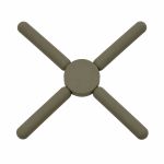 ΣΟΥΠΛΑ ΣΙΛΙΚΟΝΗΣ ΑΝΑΔΙΠΛΟΥΜΕΝΟ TAUPE ΧΡΩΜΑ 21,5x21,5x1,5εκ. ANKOR