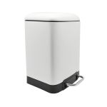 ΚΑΛΑΘΙ ΜΠΑΝΙΟΥ 6lt INOX ΑΣΠΡΟ SOFT CLOSE ANKOR