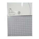 ΚΟΥΡΤΙΝΑ ΠΟΛΥΕΣΤΕΡΙΚΗ 180x180εκ 115gsm ΜΕ 12 ΚΡΙΚΟΥΣ ΣΕ ΓΚΡΙ ΧΡΩΜΑ ANKOR