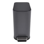 ΚΑΛΑΘΙ ΜΠΑΝΙΟΥ BELLO 5lt SOFT CLOSE SLIM  ΜΕΤΑΛΛΙΚΟ ΓΚΡΙ ΜΑΤ ANKOR