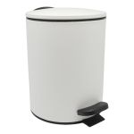 ΚΑΛΑΘΙ ΜΠΑΝΙΟΥ 5lt INOX ΑΣΠΡΟ ΜΑΤ SOFT CLOSE ANKOR