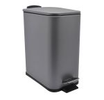 ΚΑΛΑΘΙ ΜΠΑΝΙΟΥ ΟΡΘΟΓΩΝΙΟ 5l INOX ΓΚΡΙ SOFT CLOSE ANKOR