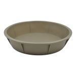 ΤΑΨΑΚΙ ΣΙΛΙΚΟΝΗΣ ΣΤΡΟΓΓΥΛΟ ΣΕ TAUPE ΧΡΩΜΑ 24x24x5,5εκ. ANKOR