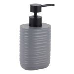 DISPENSER ΠΟΛΥΕΣΤΕΡΙΚΟ ΡΙΓΕ ΣΕ ΧΡΩΜΑ ΓΚΡΙ ΜΑΤ 8,1x8,1x16,9εκ.ANKOR