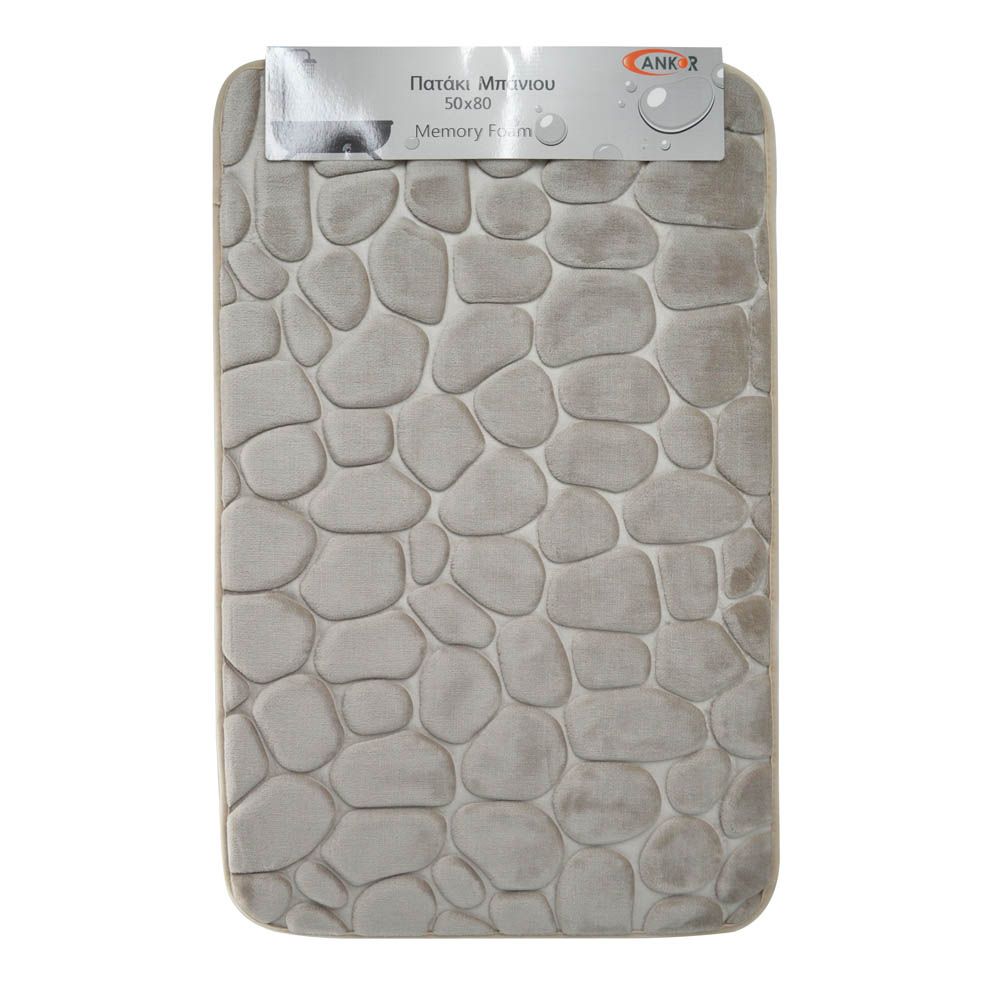 ΠΑΤΑΚΙ ΜΠΑΝΙΟΥ MEMORY FOAM ΜΠΕΖ ΒΟΤΣΑΛΟ ΜΕ SBR 50x80εκ.ANKOR