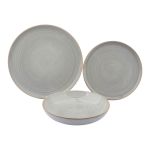 ΣΕΡΒΙΤΣΙΟ ΠΙΑΤΩΝ STONEWARE 18ΤΜΧ ΣΕ ΓΚΡΙ ΧΡΩΜΑ ANKOR