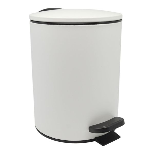 ΚΑΛΑΘΙ ΜΠΑΝΙΟΥ 5lt INOX ΑΣΠΡΟ ΜΑΤ SOFT CLOSE ANKOR