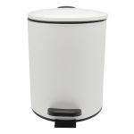ΚΑΛΑΘΙ ΜΠΑΝΙΟΥ 5lt INOX ΑΣΠΡΟ ΜΑΤ SOFT CLOSE ANKOR