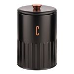 ΒΑΖΟ ΜΕΤΑΛΛΙΚΟ ΜΑΥΡΟ Coffee ΜΕ ROSE GOLD ΛΕΠΤΟΜΕΡΕΙΕΣ 11x11x17,2εκ.ANKOR