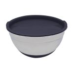 ΜΠΟΛ INOX ΜΕ ΜΑΥΡΟ ΚΑΠΑΚΙ ΚΑΙ ΒΑΣΗ ΣΙΛΙΚΟΝΗΣ 1,4lt ANKOR