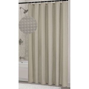 ΚΟΥΡΤΙΝΑ ΠΟΛΥΕΣΤΕΡΙΚΗ 180x180εκ 115gsm ΜΕ 12 ΚΡΙΚΟΥΣ ΣΕ ΜΠΕΖ ΧΡΩΜΑ ANKOR