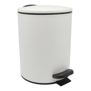 ΚΑΛΑΘΙ ΜΠΑΝΙΟΥ 5lt INOX ΑΣΠΡΟ ΜΑΤ SOFT CLOSE ANKOR