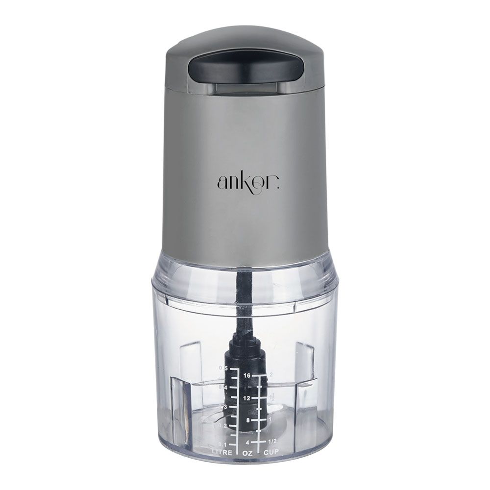 ΠΟΛΥΚΟΦΤΗΣ ANKOR ΜΕ ΔΙΠΛΗ ΛΕΠΙΔΑ 260W ΔΟΧΕΙΟ 500ml ΓΚΡΙ ΧΡΩΜΑ ANKOR