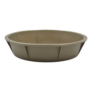 ΤΑΨΑΚΙ ΣΙΛΙΚΟΝΗΣ ΣΤΡΟΓΓΥΛΟ ΣΕ TAUPE ΧΡΩΜΑ 24x24x5,5εκ. ANKOR
