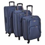ΣΕΤ 3 ΒΑΛΙΤΣΕΣ ANKOR ΥΦΑΣΜΑΤΙΝΕΣ 37x24x50εκ. 42x28x60εκ. ΚΑΙ 46x32x70εκ. ΜΕ 4 ΡΟΔΕΣ ΜΠΛΕ