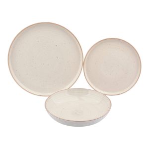 ΣΕΡΒΙΤΣΙΟ ΠΙΑΤΩΝ STONEWARE 18ΤΜΧ ΣΕ ΜΠΕΖ ΧΡΩΜΑ ANKOR