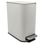 ΚΑΛΑΘΙ ΜΠΑΝΙΟΥ BELLO 5lt SOFT CLOSE SLIM  ΜΕΤΑΛΛΙΚΟ ΑΣΠΡΟ ΜΑΤ ANKOR