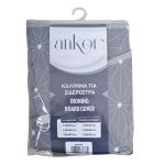 ΣΙΔΕΡΟΠΑΝΟ 100% ΒΑΜΒΑΚΕΡΟ ΜΕ ΚΟΡΔΟΝΙ 120x44εκ. ΓΚΡΙ ΧΡΩΜΑ ANKOR